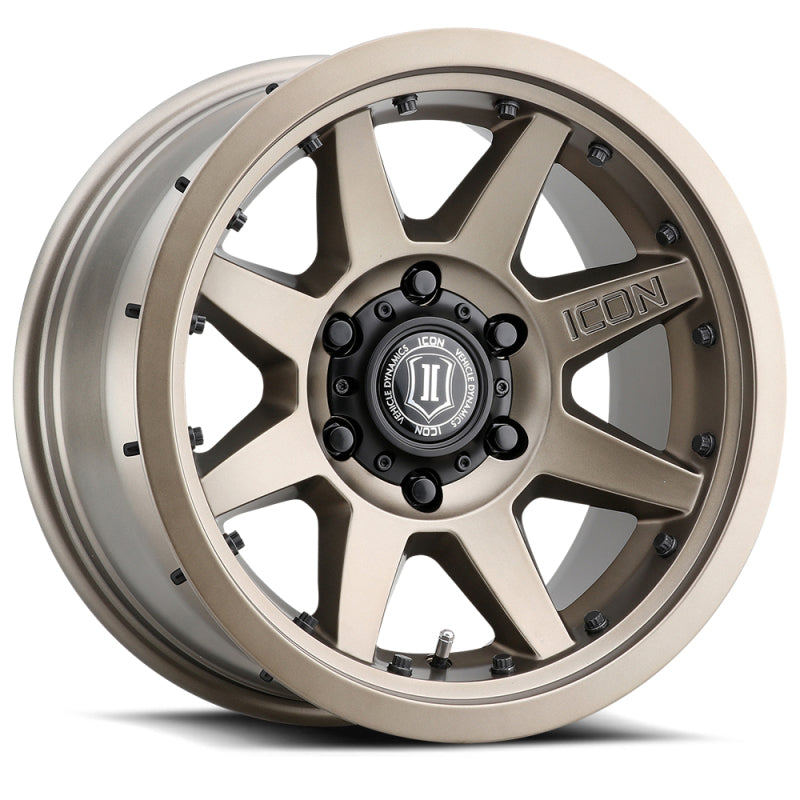 ICON Rebound Pro 17x8.5 6x5.5 0mm Offset 4.75in BS 106.1mm Bore Bronze Wheel - Blais Performance Parts