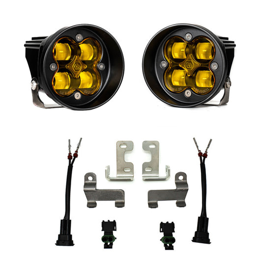 Baja Designs 12-21 Toyota Tacoma/Tundra/4Runner Squadron-R Fog Pocket Light Kit - SAE Amber - Blais Performance Parts