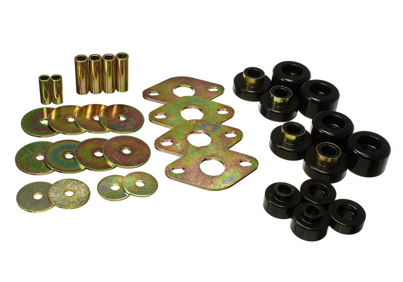 Energy Suspension 01-04 Toyota Tacoma Prerunner Body Bushing Mount Set - Black - Blais Performance Parts