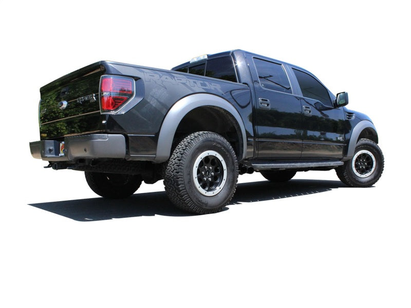 aFe Rebel Series Exhaust SS Front Side Exit CB w/ Black Tips 10-14 Ford F150 Ecoboost V8 6.2L - Blais Performance Parts