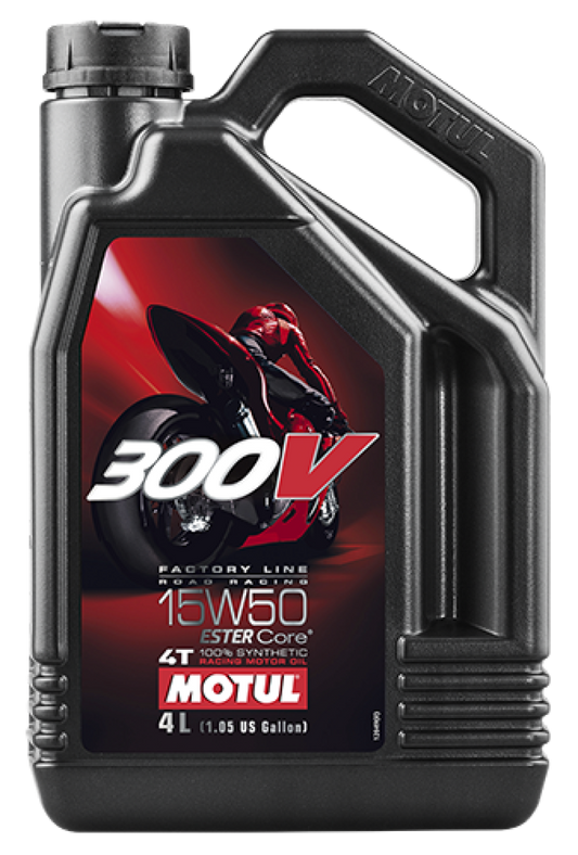 Motul 4L Factory Line Road Racing 300V 15W50 - Blais Performance Parts