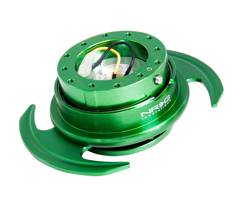 NRG Quick Release Kit Gen 3.0 - Green Body / Green Ring w/Handles - Blais Performance Parts