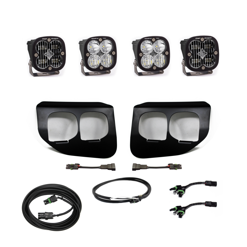 Baja Designs Ford Super Duty (20-On) Fog Lights Dual FPK SAE/Pro DC Baja Designs w/Upfitter - Blais Performance Parts