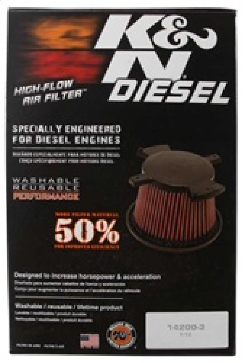 K&N 07 Dodge Ram 2500/3500 6.7L-L6 DSL Drop In Air Filter - Blais Performance Parts