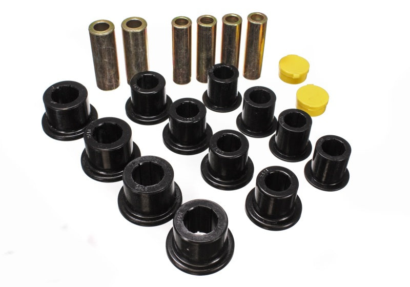 Energy Suspension 00-04 Ford Excursion 4WD / 99-04 F250/F350 4WD Black Front Leaf Spring Bushing Set - Blais Performance Parts