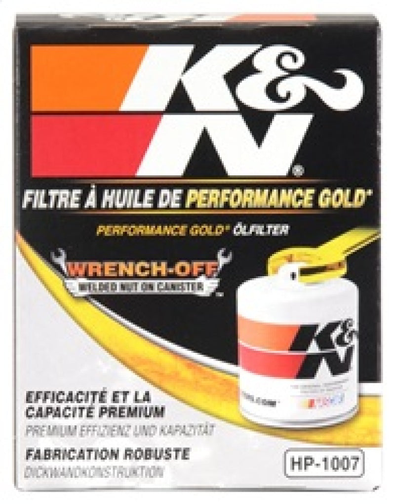 K&N Buick / Chevrolet / Oldsmobile Performance Gold Oil Filter - Blais Performance Parts