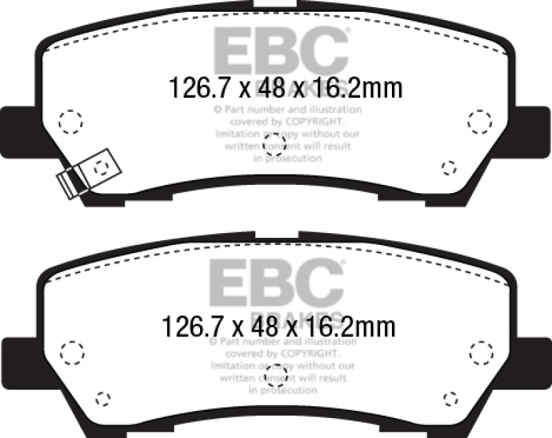 EBC 2015+ Ford Mustang 5.0L (w/Performance Package) Bluestuff Rear Brake Pads - Blais Performance Parts