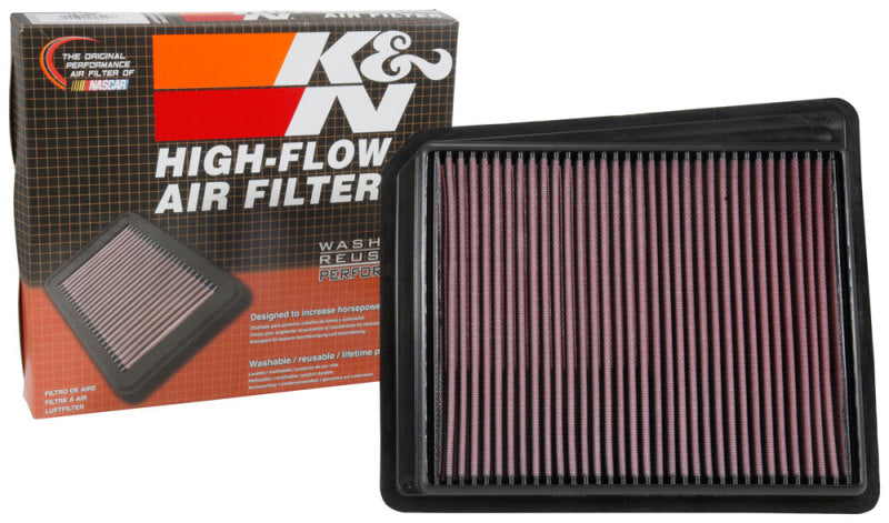 K&N 2017 Nissan Titan V8-5.6L F/I Drop In Replacement Air Filter - Blais Performance Parts