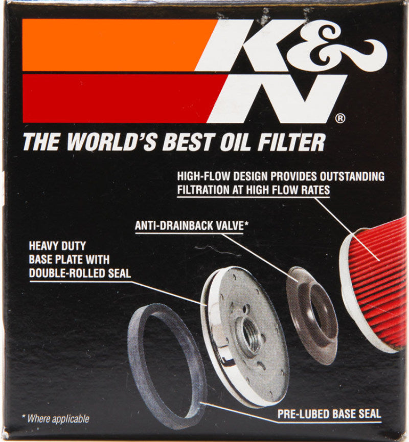 K&N Suzuki / Arctic Cat / Cagiva / Kawasaki / Kymco / Aprilia 2.813in OD x 3.031in H Oil Filter - Blais Performance Parts