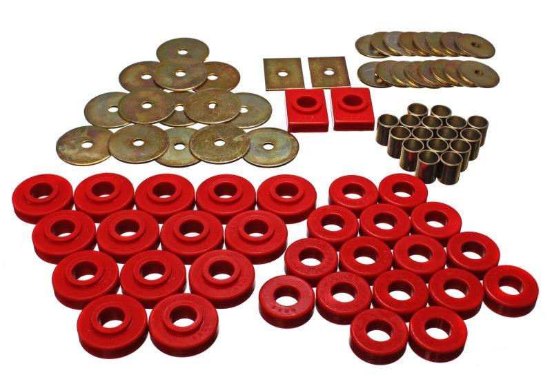 Energy Suspension Gm Body Mount Set - Red - Blais Performance Parts