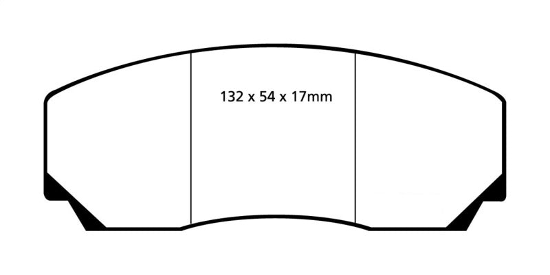 EBC 90-00 Aston Martin Vantage 5.3 (Twin Supercharged)(AP) Redstuff Front Brake Pads - Blais Performance Parts