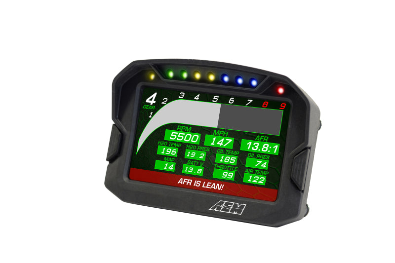 AEM CD-5G Carbon Digital Dash Display w/ Interal 10Hz GPS & Antenna - Blais Performance Parts