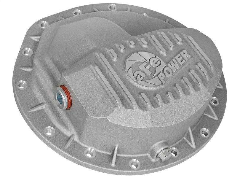 afe Front Differential Cover (Raw; Street Series); Dodge Diesel Trucks 03-12 L6-5.9/6.7L (td) - Blais Performance Parts