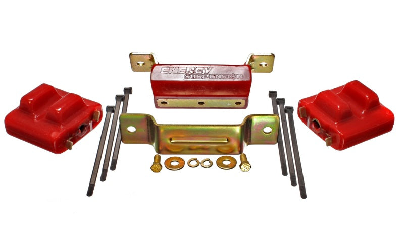 Energy Suspension 88-94 GM Blazer 4WD K Series Red Motor and Transmision Mounts; Zinc Finish - Blais Performance Parts