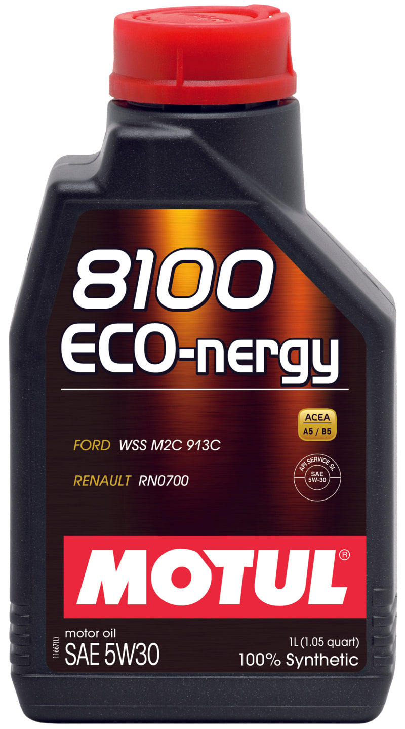 Motul 1L Synthetic Engine Oil 8100 5W30 ECO-NERGY - Ford 913C - Blais Performance Parts