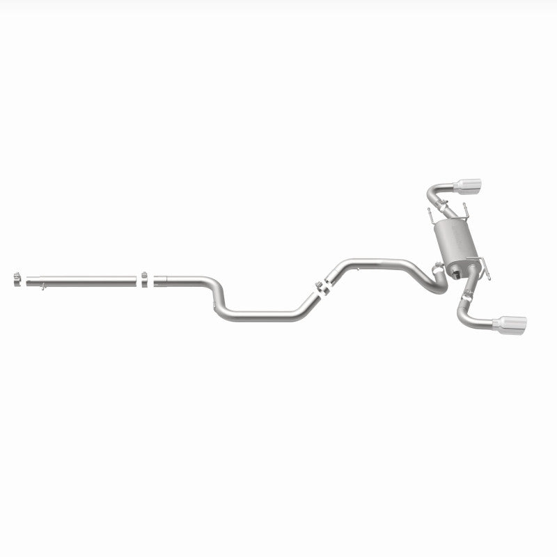 MagnaFlow 10-12 Mazda 3 L4 2.5L Hatchback Split Rear Exit Stainless Cat Back Performance Exhaust - Blais Performance Parts