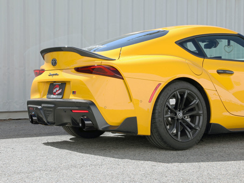 aFe POWER Takeda 2021 Toyota Supra 2.0L (t) 2.5in-3in 304 SS CB Exhaust w/ Black Tips - Blais Performance Parts