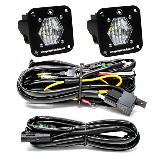 Baja Designs S1 Wide Cornering LED Light Backup Kit w/ Mounting Bracket Pair - Blais Performance Parts