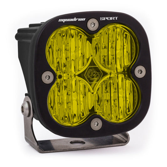 Baja Designs Squadron Sport Wide Cornering Black LED Light Pod Pattern - Amber - Blais Performance Parts
