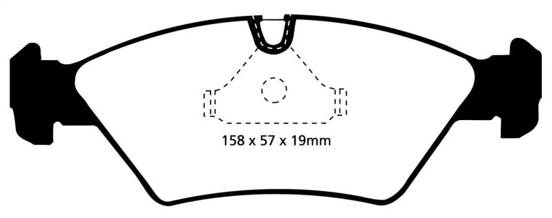 EBC 87-91 BMW M3 2.3 (E30) Redstuff Front Brake Pads - Blais Performance Parts