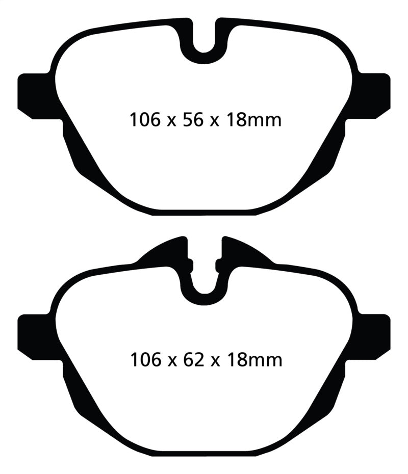 EBC 14+ BMW i8 1.5 Turbo/Electric Yellowstuff Rear Brake Pads - Blais Performance Parts