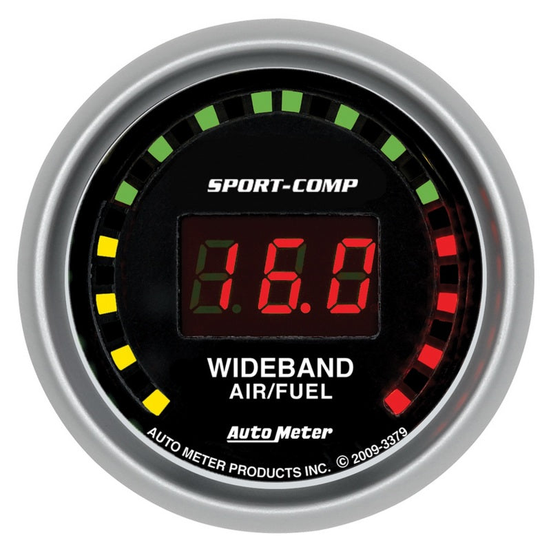 Autometer Sport-Comp 52mm Digital Wideband Air/Fuel Ratio Street Gauge - Blais Performance Parts