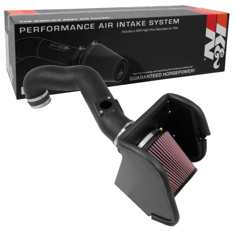 K&N 16-17 Nissan Titan XD V8-5.0L DSL 63 Series Aircharger Performance Intake - Blais Performance Parts