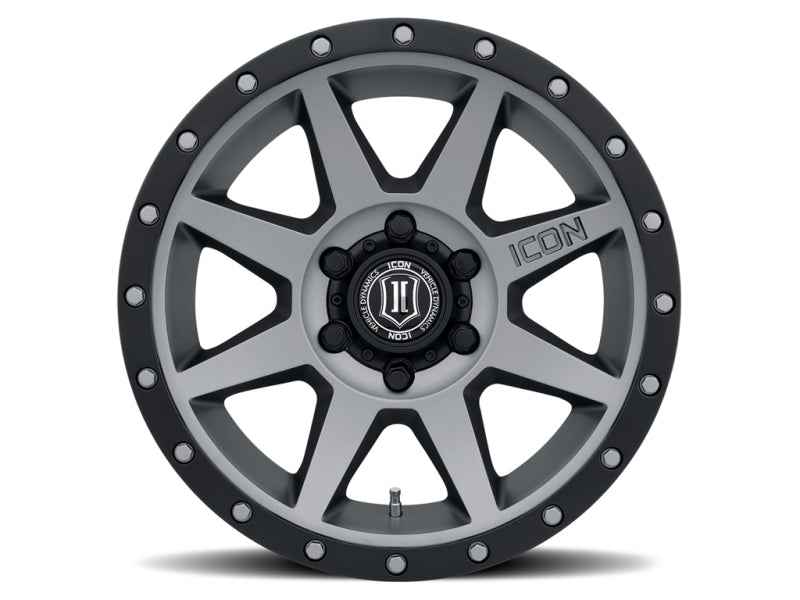 ICON Rebound 17x8.5 6x5.5 25mm Offset 5.75in BS 95.1mm Bore Titanium Wheel - Blais Performance Parts