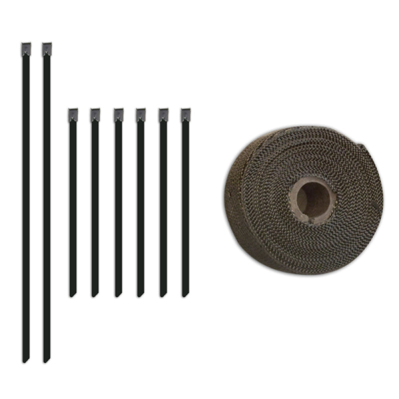 Mishimoto 2 inch x 35 feet Heat Wrap with Stainless Locking Tie Set - Blais Performance Parts