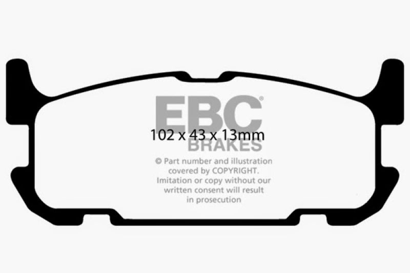 EBC 04-05 Mazda Miata MX5 1.8 (Sports Suspension) Greenstuff Rear Brake Pads - Blais Performance Parts