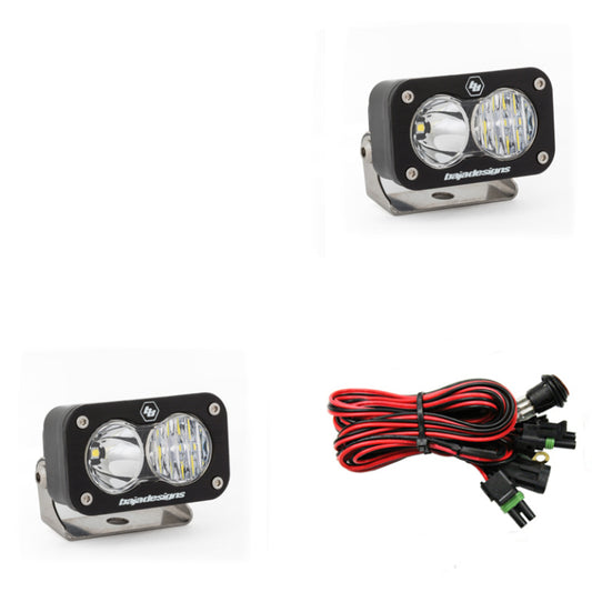 Baja Designs S2 Sport Driving Combo Pattern Pair LED Work Light - Clear - Blais Performance Parts