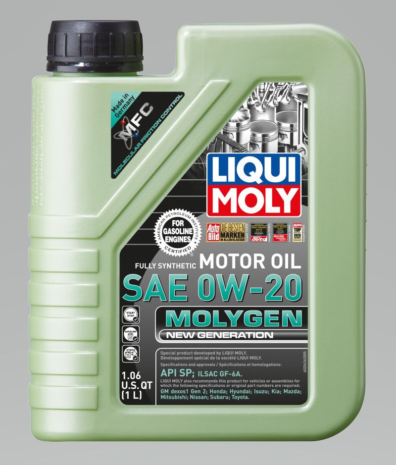 LIQUI MOLY 1L Molygen New Generation Motor Oil SAE 0W20 - Blais Performance Parts