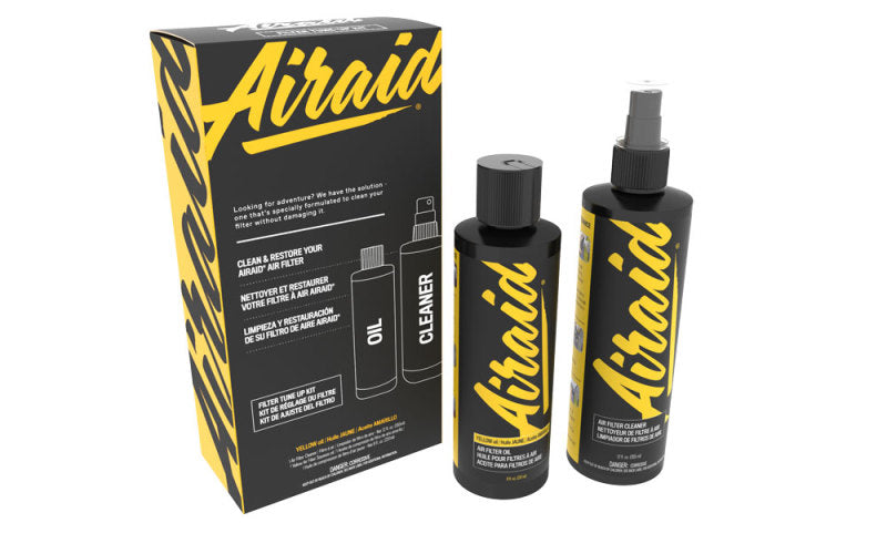 Airaid Renew Kit - 12oz Cleaner / 8oz Squeeze Oil - Yellow - Blais Performance Parts