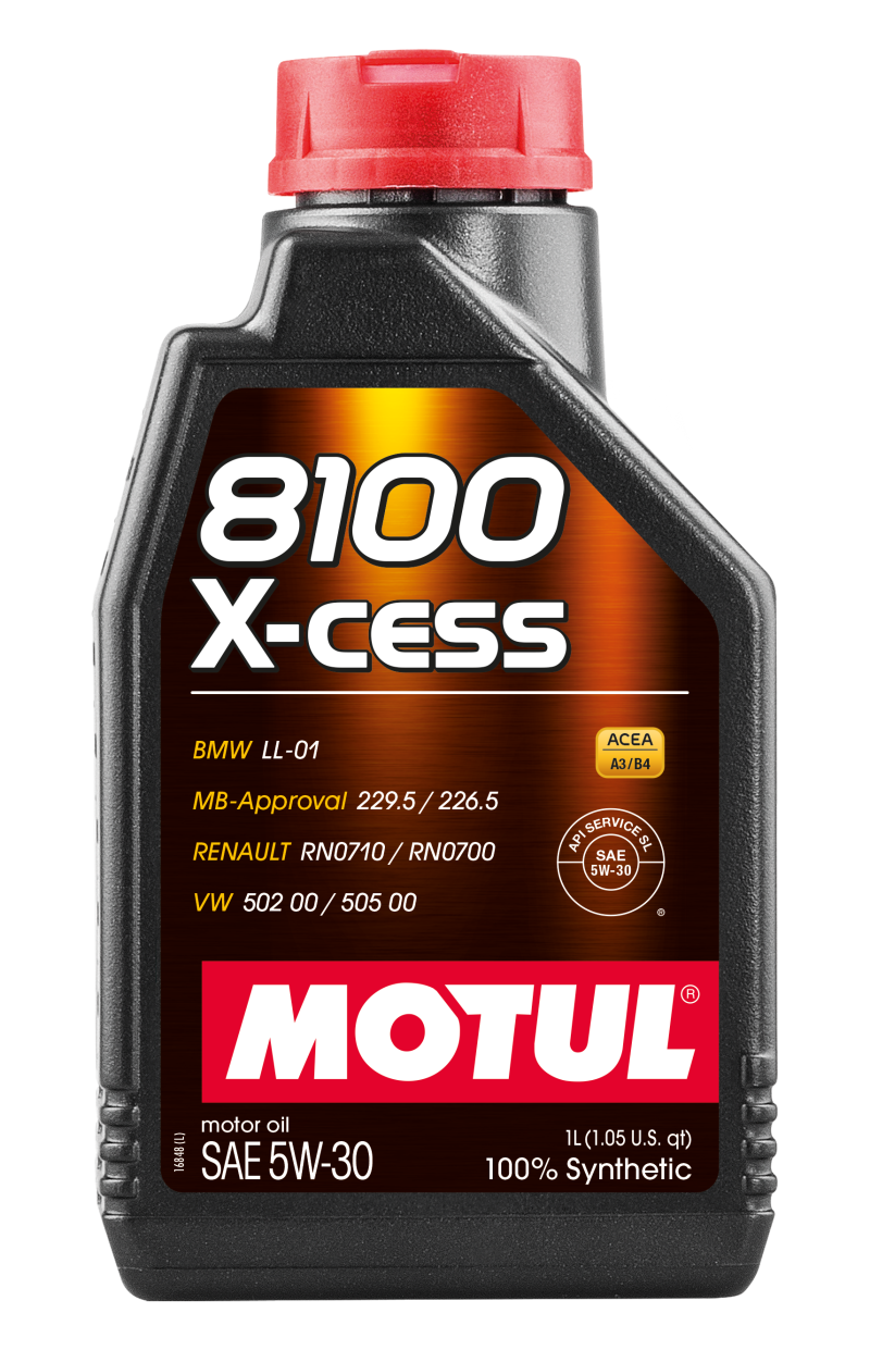 Motul Synthetic Engine Oil 8100 5W30 X-CESS 1L - Blais Performance Parts