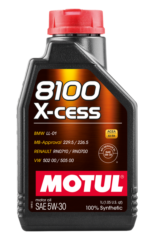 Motul Synthetic Engine Oil 8100 5W30 X-CESS 1L - Blais Performance Parts