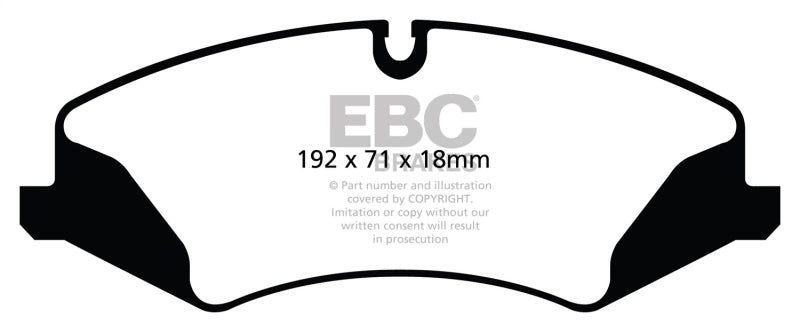 EBC 14+ Land Rover LR4 3.0 Supercharged Yellowstuff Front Brake Pads - Blais Performance Parts