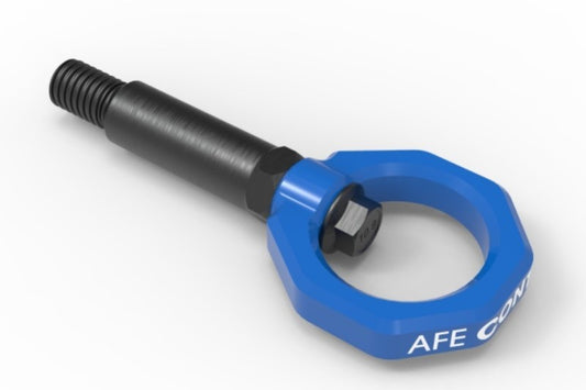 aFe Control Front Tow Hook Blue BMW F-Chassis 2/3/4/M - Blais Performance Parts