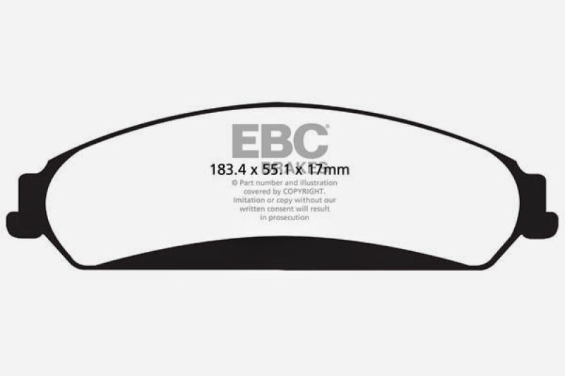 EBC 11+ Chrysler 300C 5.7 Redstuff Front Brake Pads - Blais Performance Parts