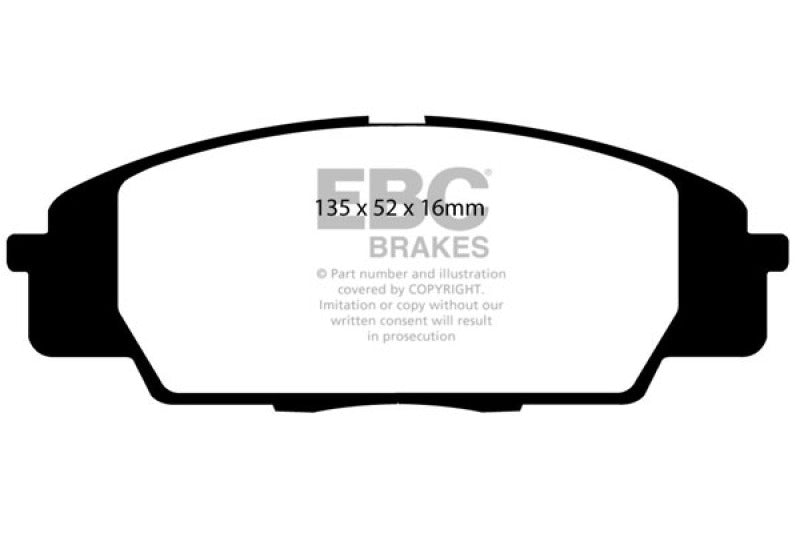 EBC 07-11 Acura CSX (Canada) 2.0 Type S Bluestuff Front Brake Pads - Blais Performance Parts