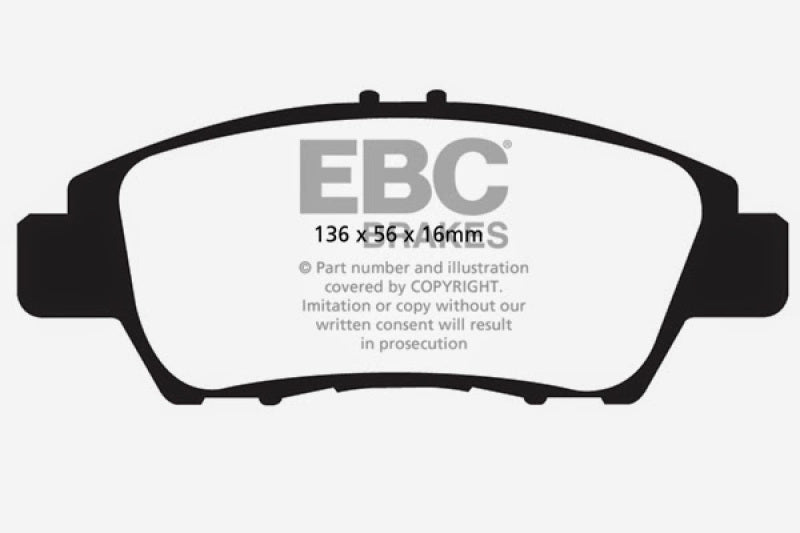 EBC 10+ Honda CR-Z 1.5 Hybrid Greenstuff Front Brake Pads - Blais Performance Parts