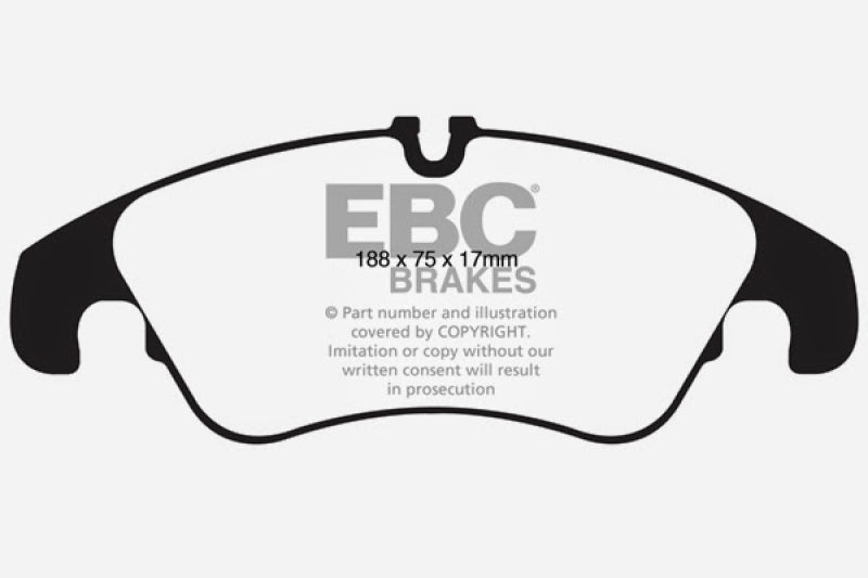 EBC 11 Audi A6 2.0 Turbo Redstuff Front Brake Pads - Blais Performance Parts