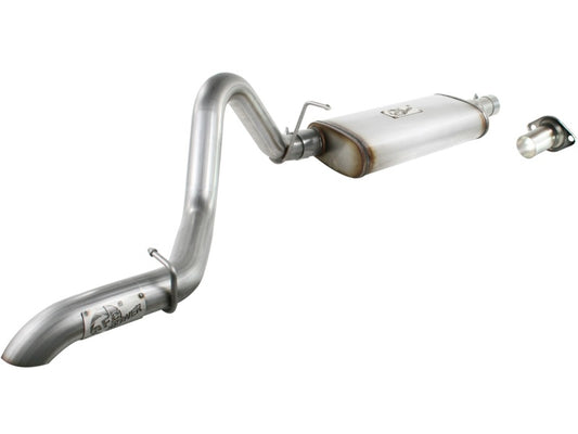 aFe MACHForce XP Exhausts Cat-Back SS-409 EXH Jeep Wrangler TJ 97-06 I6-4.0L HT - 2.5 In. - Blais Performance Parts