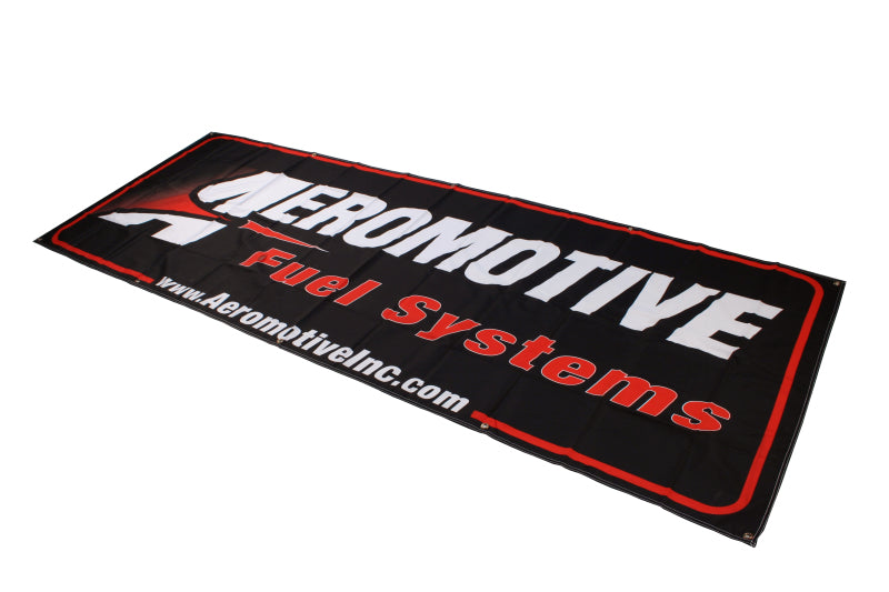 Aeromotive Banner - 32in x 92in (Black/Red) - Blais Performance Parts