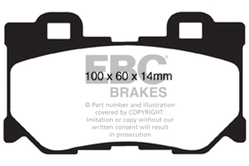 EBC 08-13 Infiniti FX50 5.0 Yellowstuff Rear Brake Pads - Blais Performance Parts