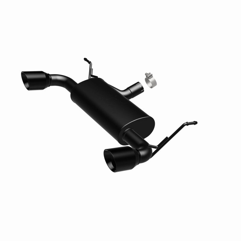 MagnaFlow 07-17 Jeep Wrangler JK 3.8/3.6L Dual Split Rear Exit Black Axle-Back Exhaust - Blais Performance Parts