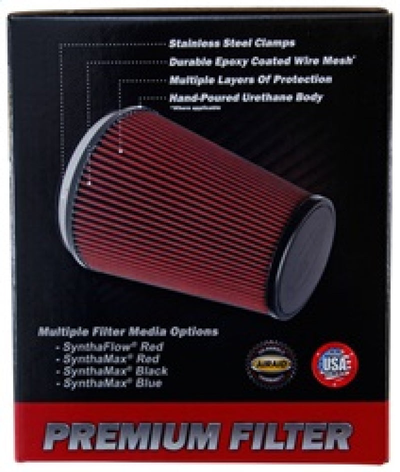 Airaid 10-14 Ford Mustang Shelby 5.4L Supercharged Direct Replacement Filter - Oiled / Red Media - Blais Performance Parts