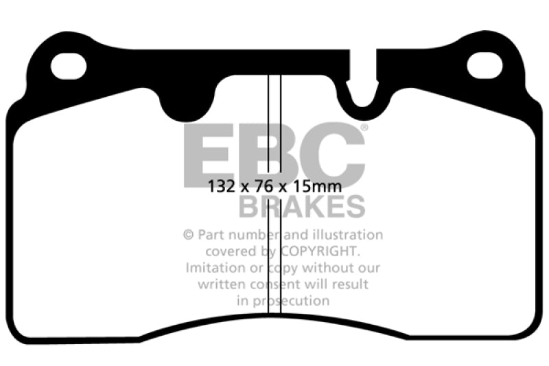 EBC 04-12 Aston Martin DB9 5.9 Redstuff Front Brake Pads - Blais Performance Parts