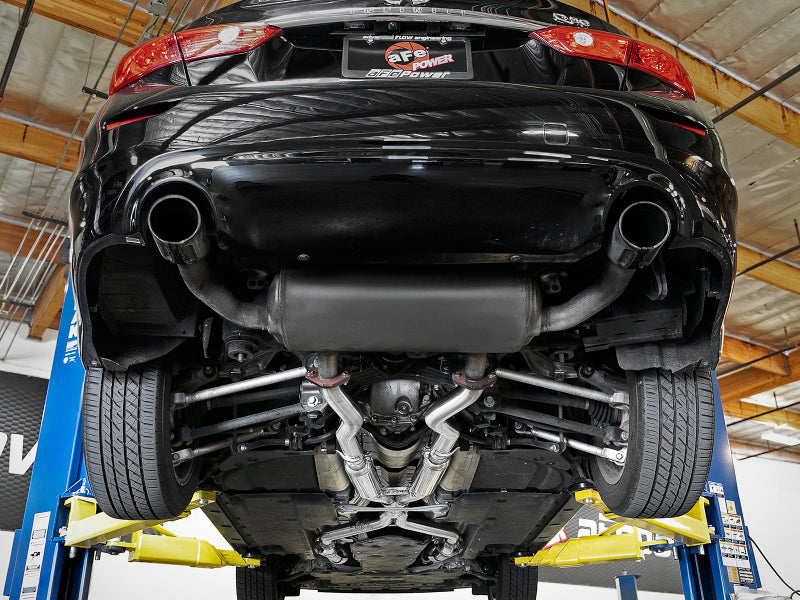 aFe Takeda 2.5in to 3in 304 SS Y-Pipe Exhaust System 16-18 Infiniti Q50/Q60 V6-3.0L (tt) - Blais Performance Parts