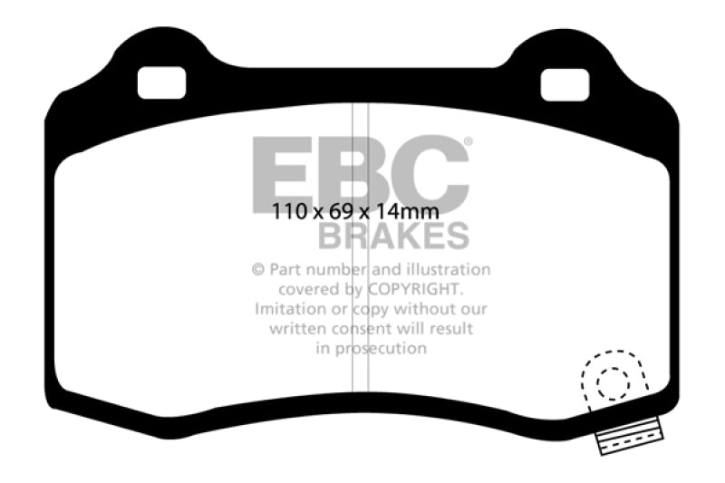 EBC 04-05 Cadillac CTS-V 5.7 Bluestuff Rear Brake Pads - Blais Performance Parts