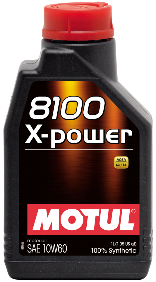 Motul 1L Synthetic Engine Oil 8100 10W60 X-Power - ACEA A3/B4 - Blais Performance Parts